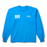 Los Angeles Chargers Born x Raised Unisex Long Sleeve Local T-Shirt - Powder Blue discount