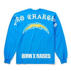 Los Angeles Chargers Born x Raised Unisex Long Sleeve Local T-Shirt - Powder Blue discount