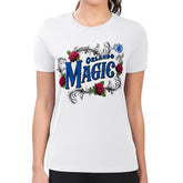 Orlando Magic G-III 4Her by Carl Banks Women's Super-Slim Fit Lightweight Roses Crew Neck T-Shirt - White for sale