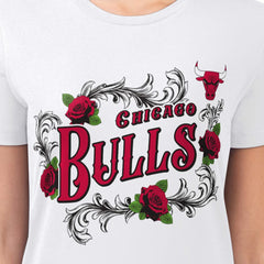 Chicago Bulls G-III 4Her by Carl Banks Women's Super-Slim Fit Lightweight Roses Crew Neck T-Shirt sale - White shop