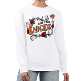 New York Knicks G-III 4Her by Carl Banks Women's Roses Fleece Tri-Blend Sweatshirt - White cheap