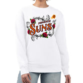 Phoenix Suns G-III 4Her by Carl Banks Women's Roses Fleece Tri-Blend Sweatshirt - White shop
