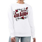 Portland Trail Blazers G-III 4Her by Carl Banks Women's Roses Fleece Tri-Blend Sweatshirt - White outlet