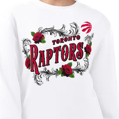Toronto Raptors G-III 4Her by Carl Banks Women's Roses Fleece Tri-Blend Sweatshirt - White shop
