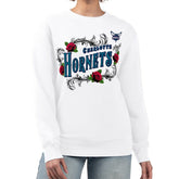 Charlotte Hornets G-III 4Her by Carl Banks Women's Roses Fleece Tri-Blend Sweatshirt - White shop