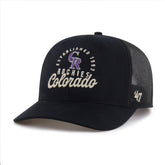 Colorado Rockies Pitstop Trucker Adjustable Hat - Black | 47 brand