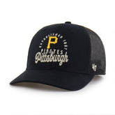Pittsburgh Pirates Pitstop Trucker Adjustable Hat - Black | 47 brand