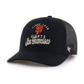 San Francisco Giants Pitstop Trucker Adjustable Hat - Black | 47 brand