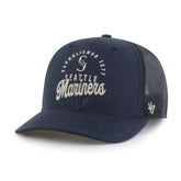 Seattle Mariners Pitstop Trucker Adjustable Hat - Navy | 47 brand