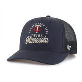 Minnesota Twins Pitstop Trucker Adjustable Hat - Navy | 47 brand