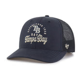 Tampa Bay Rays Pitstop Trucker Adjustable Hat - Navy | 47 brand