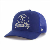 Kansas City Royals Pitstop Trucker Adjustable Hat - Royal | 47 brand