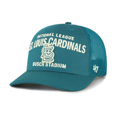 St. Louis Cardinals Contemporary Hitch Adjustable Trucker Hat - Teal | 47 brand