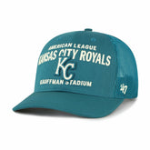 Kansas City Royals Contemporary Hitch Adjustable Trucker Hat - Teal | 47 brand