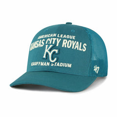 Kansas City Royals Contemporary Hitch Adjustable Trucker Hat - Teal | 47 brand