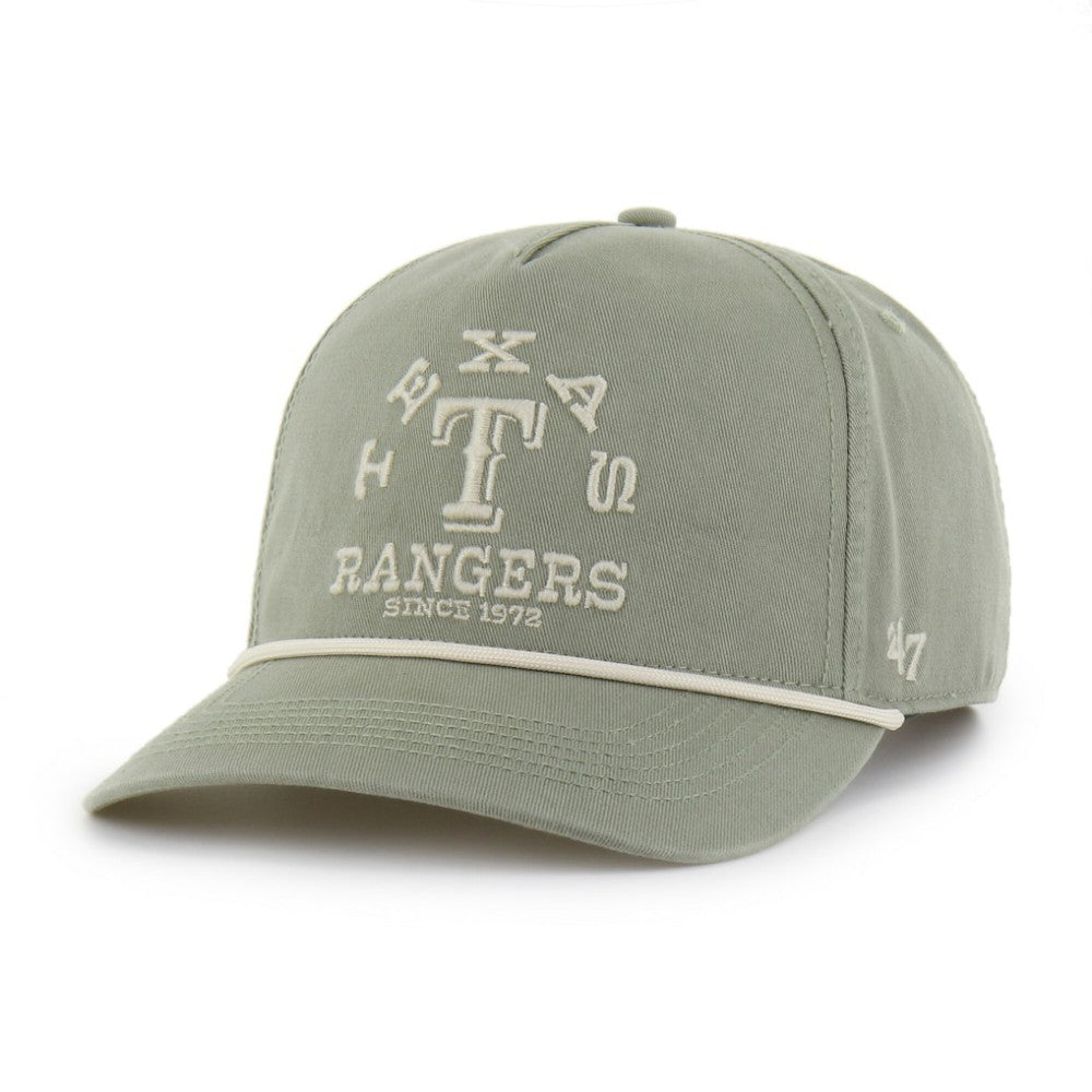 Texas Rangers Canyon Ranchero Hitch Adjustable Hat - Olive | 47 brand