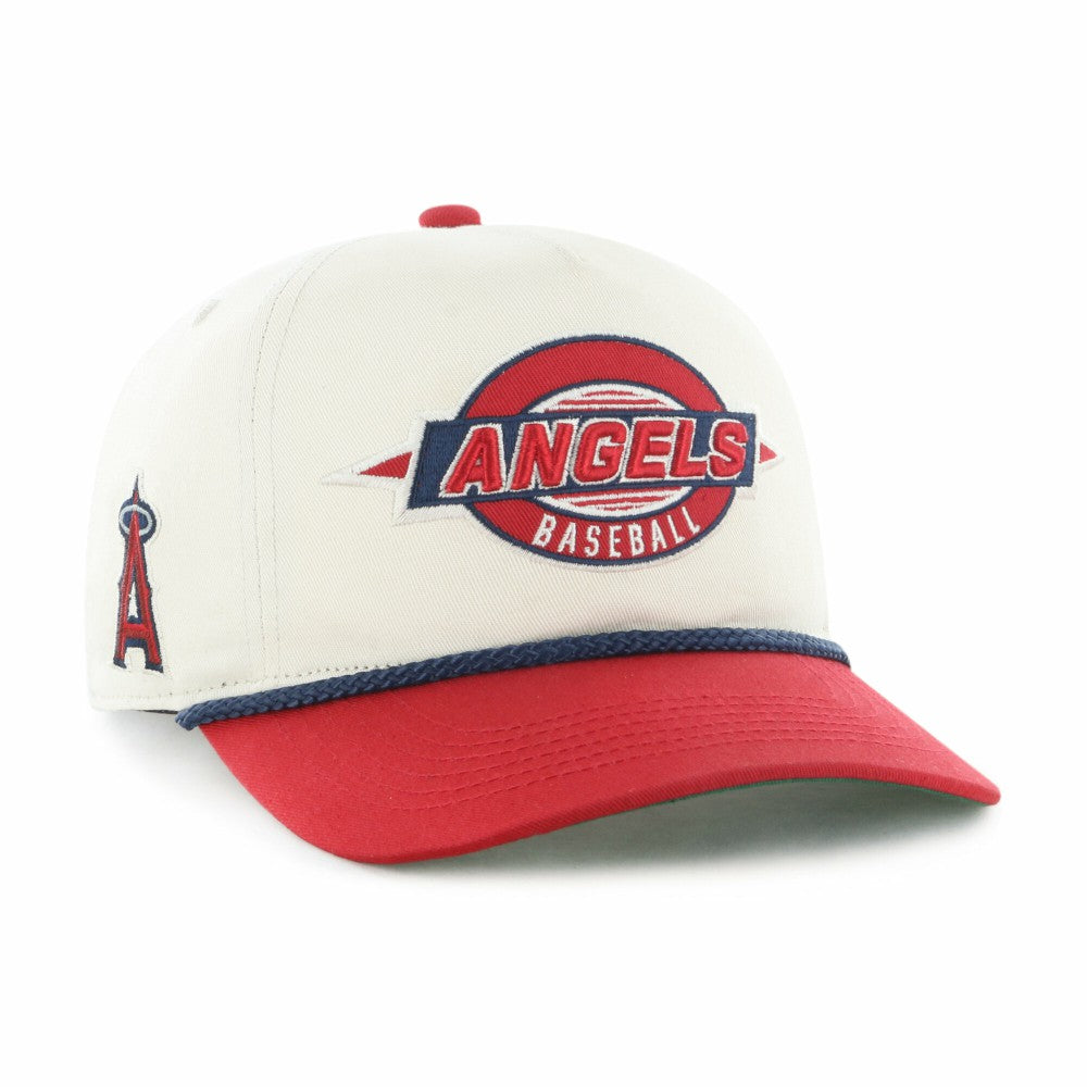 Los Angeles Angels Frame Out Hitch Adjustable Hat - Natural/Red | 47 brand