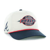 Atlanta Braves Frame Out Hitch Adjustable Hat - Natural | 47 brand
