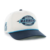 Seattle Mariners Frame Out Hitch Adjustable Hat - Natural/Navy | 47 brand