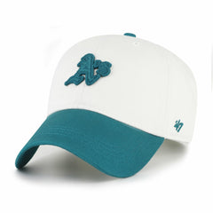 Athletics Contemporary Tonal Clean Up Adjustable Hat - White/Teal | 47 brand