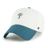 Philadelphia Phillies Contemporary Tonal Clean Up Adjustable Hat - White/Teal | 47 brand