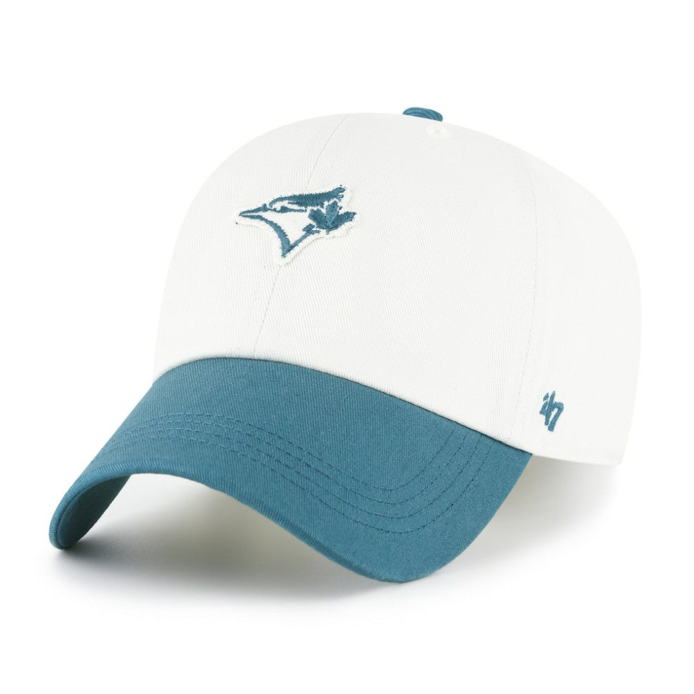 Toronto Blue Jays Contemporary Tonal Clean Up Adjustable Hat - White/Teal | 47 brand