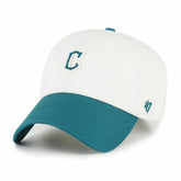 Cleveland Guardians Contemporary Tonal Clean Up Adjustable Hat - White/Teal | 47 brand
