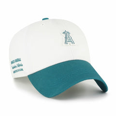 Los Angeles Angels Contemporary Tonal Clean Up Adjustable Hat - White/Teal | 47 brand