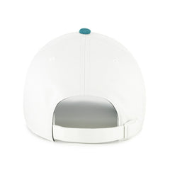 Chicago Cubs Contemporary Tonal Clean Up Adjustable Hat - White/Teal | 47 brand