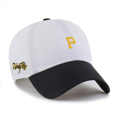 Pittsburgh Pirates Vista Mini Clean Up brrr° Adjustable Hat - White/Black | 47 brand