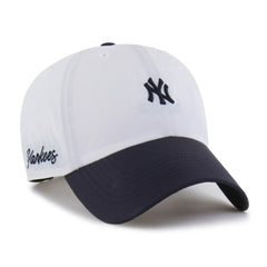 New York Yankees Vista Mini Clean Up brrr° Adjustable Hat - White/Navy | 47 brand