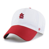 St. Louis Cardinals Vista Mini Clean Up brrr° Adjustable Hat - White/Red | 47 brand