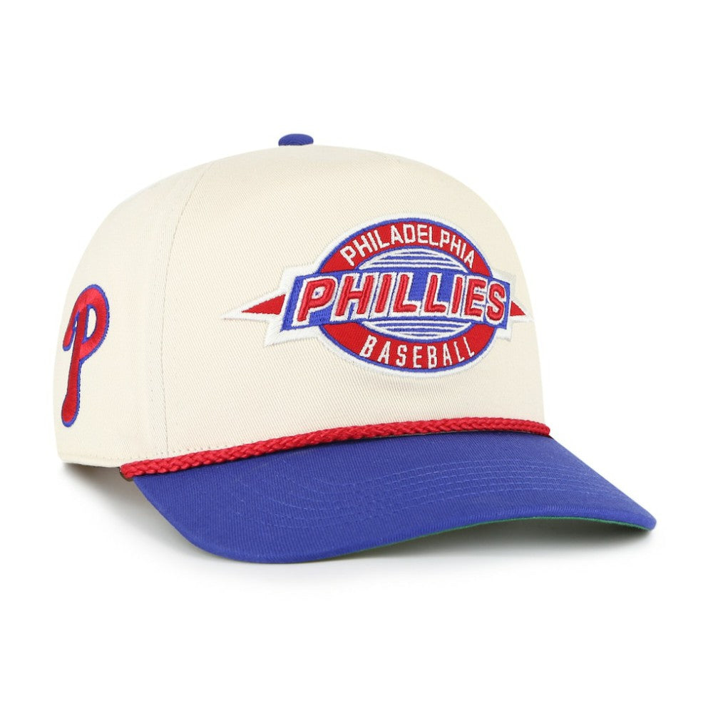 Philadelphia Phillies Youth Frame Out Hitch Adjustable Hat - Natural/Royal | 47 brand