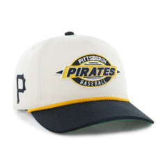 Pittsburgh Pirates Youth Frame Out Hitch Adjustable Hat - Natural/Black | 47 brand