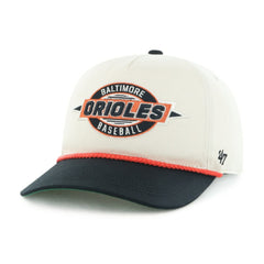 Baltimore Orioles Youth Frame Out Hitch Adjustable Hat - Natural/Black | 47 brand