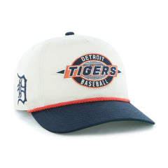 Detroit Tigers Youth Frame Out Hitch Adjustable Hat - Natural/Navy | 47 brand