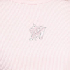 Miami Marlins Starter Women's Pastels Ribbed Tank Top - Light Pink