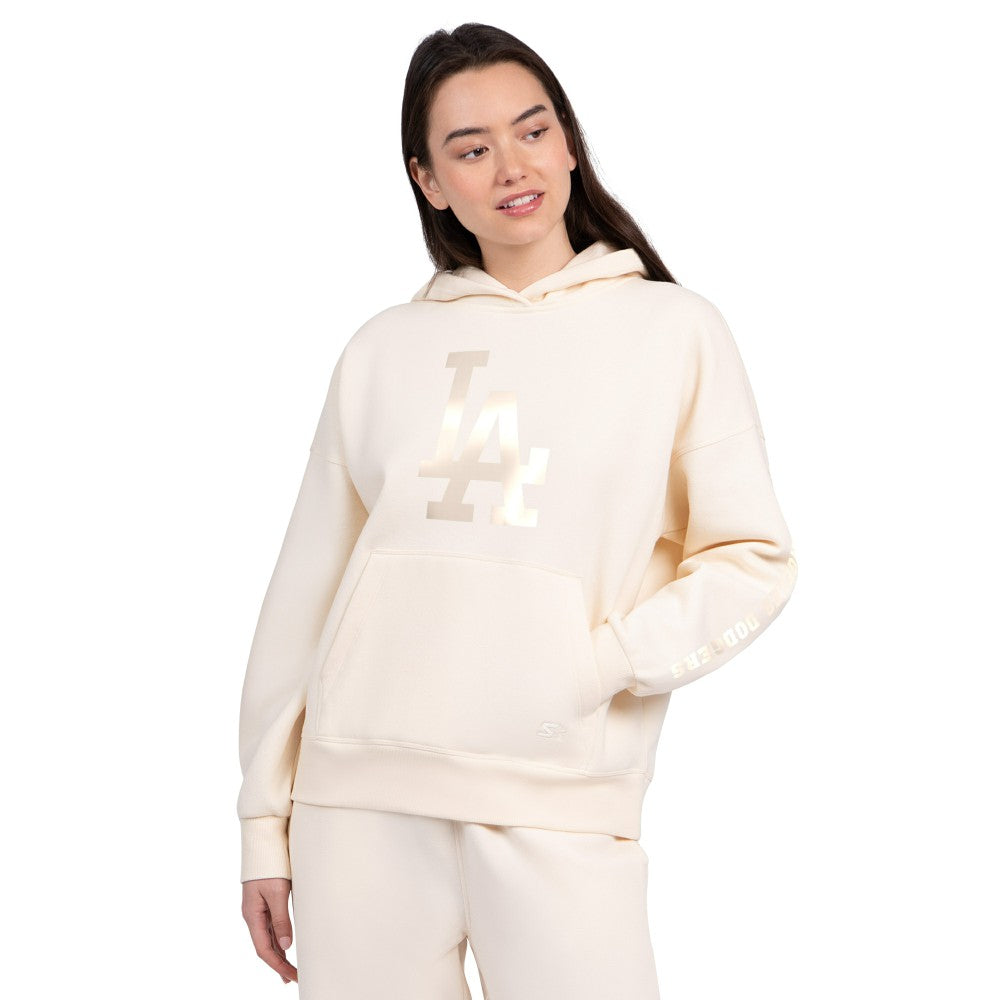 Los Angeles Dodgers Starter Women's Pastel Relaxed Hoodie - Cream