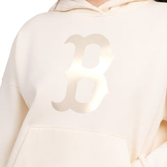 Boston Red Sox Starter Women's Pastel Relaxed Hoodie - Cream
