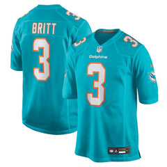 K.J. Britt Miami Dolphins Team Game Jersey - Aqua | Nike sale