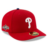Philadelphia Phillies 2025 MLB Postseason Side Patch Low Profile 59FIFTY Fitted Hat - Red | New Era