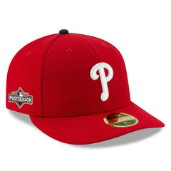 Philadelphia Phillies 2025 MLB Postseason Side Patch Low Profile 59FIFTY Fitted Hat - Red | New Era