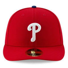 Philadelphia Phillies 2025 MLB Postseason Side Patch Low Profile 59FIFTY Fitted Hat - Red | New Era