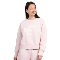 Detroit Red Wings Starter Women's Boxy Cropped Sweatshirt Pink