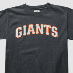 San Francisco Giants Majestic 2000s T-Shirt - Black Vintage