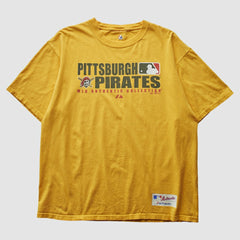 Pittsburgh Pirates Majestic 2008 T-Shirt - Yellow Vintage
