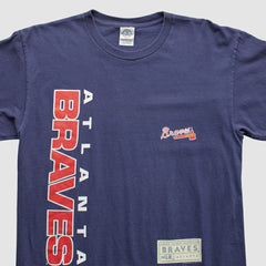 Atlanta Braves Delta 2000s T-Shirt - Navy Vintage