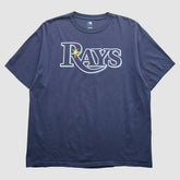 Tampa Bay Rays Genuine Merchandise 2000s T-Shirt - Navy Vintage