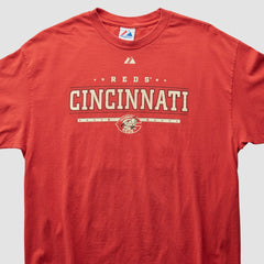Cincinnati Reds Majestic 2000s T-Shirt - Red Vintage