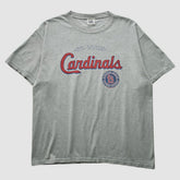 St. Louis Cardinals Lee Apparel 2000s T-Shirt - Heather Gray Vintage